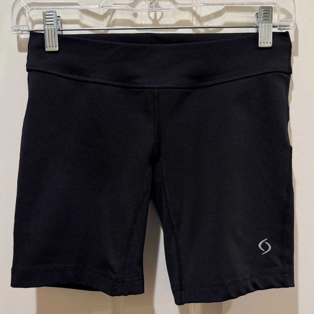 Moving Comfort Black Biker Shorts‎ Athletic Compression Running Size SMALL
